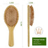 MRD Hair brush, Natural Bamboo Paddle Detangling Hairbrush, Massage Scalp Thick/Thin/Curly/Dry Hair For Women & Men Yellow - Evallys.com # #