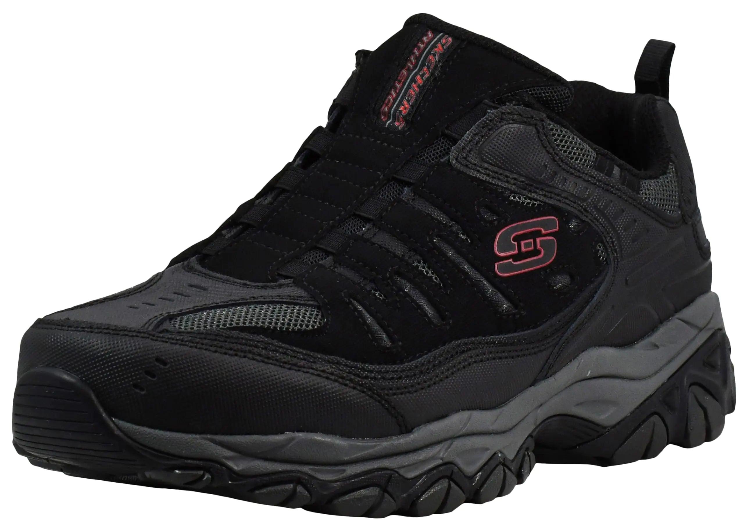 Skechers Mens Afterburn M fit Wonted 9 X-Wide Black/Charcoal - Evallys.com # #