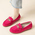 Loafers for Women Business Casual Shoes Comfortable & Lightweight Penny Loafers Slip On Work Flats 9 Wide Pink - Evallys.com # #