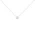 10K White Gold 1/4 Cttw Round-Cut Diamond Solitaire Chakra Style 18" Pendant Necklace (J-K Color, I1-I2 Clarity) - Evallys.com # #