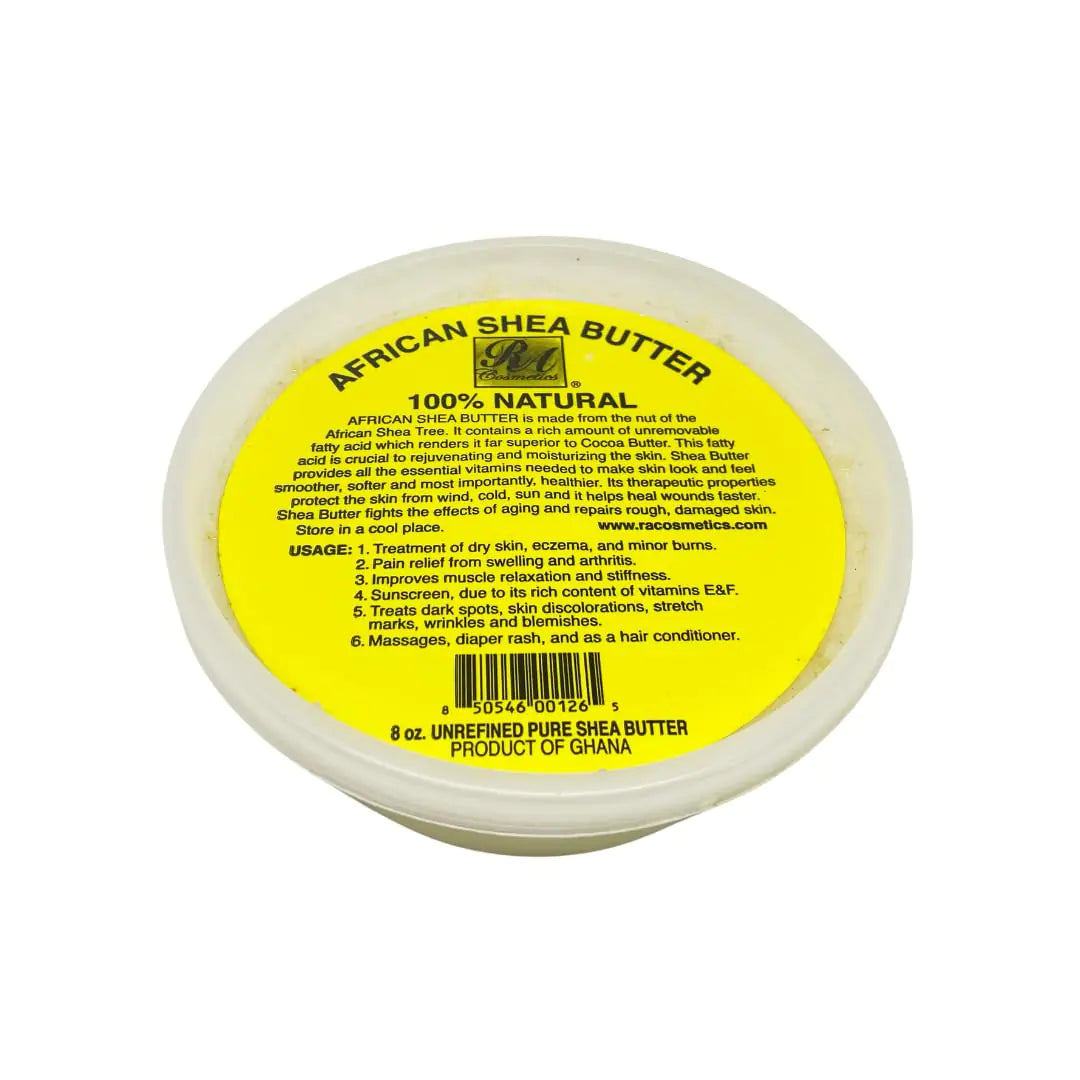 REAL African Shea Butter Pure Raw Unrefined From Ghana"IVORY" 8oz. CONTAINER 8 Ounce (Pack of 1) - Evallys.com # #