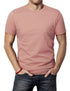 H2H Mens Casual Slim Fit Short Sleeve T-Shirts Soft Lightweight V-Neck/Crew-Neck Size XS to 3XL Cmtts0198-coralpink X-Large Tall - Evallys.com # #