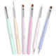 Beetles Nail Art Brushes Set Gel Polish Nail Art Design Pen Painting Tools Fingernail Brush Nail Cleaning Brush Nail Art Liner Brush and Nail Dotting Pen Salon Gift for Girls Women 0-0-6pcs Gray Nail Brush - Evallys.com
