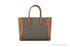 Michael Kors Kali Medium Brown Pale Gold Signature PVC Satchel iPad Case Handbag - Evallys.com # #