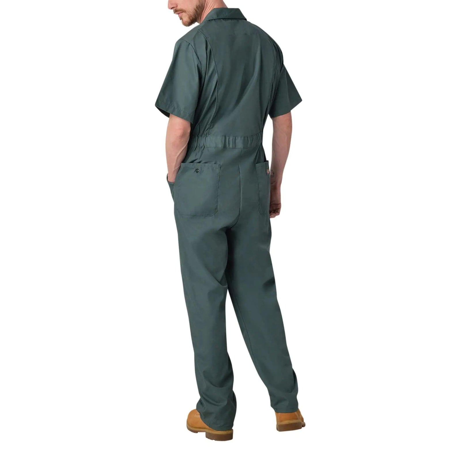 Dickies Men's Short-Sleeve Coverall Large Lincoln Green - Evallys.com # #