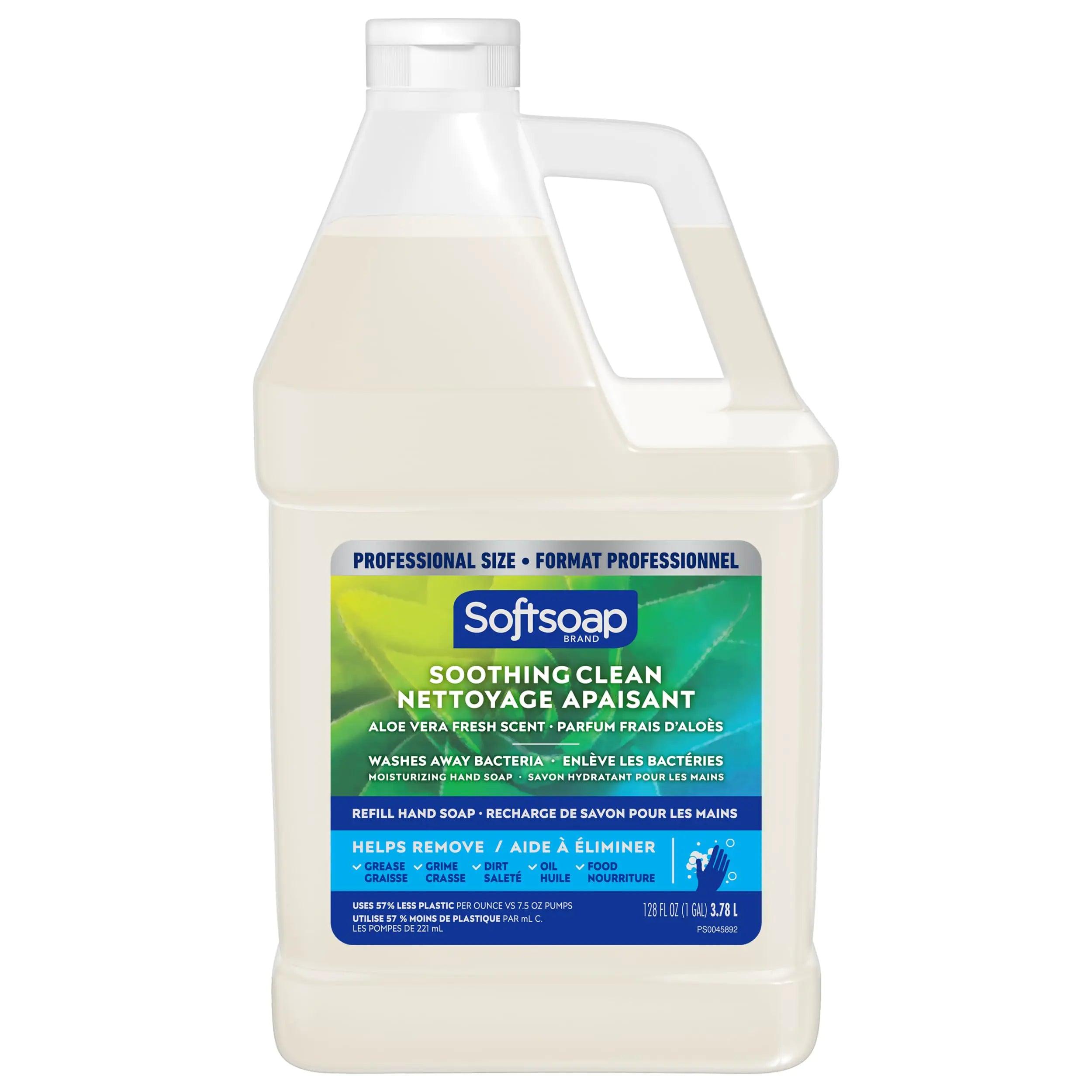 Softsoap Liquid Hand Soap Refill, Soothing Clean, Aloe Vera Fresh Scent - 1 gallon 1 Fl Oz (Pack of 1) - Evallys.com # #