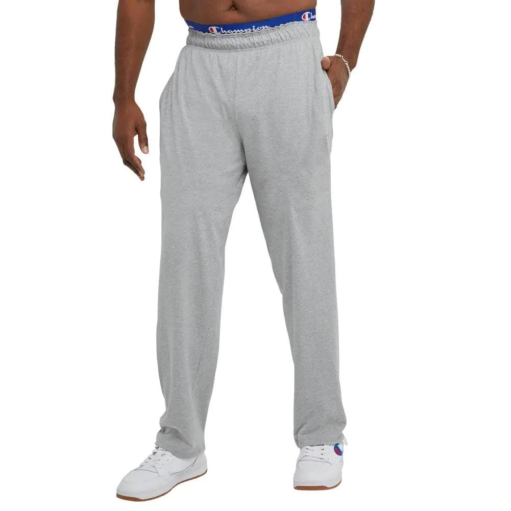 Champion Men's Lightweight Open-Hem Lounge Pants 3X-Large Oxford Gray C Patch Logo - Evallys.com # #