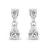 14K White Gold Pear Shape Lab Grown Diamond Dangle Stud Earrings (G-H Color, VS2-SI1 Clarity) - Evallys.com # #