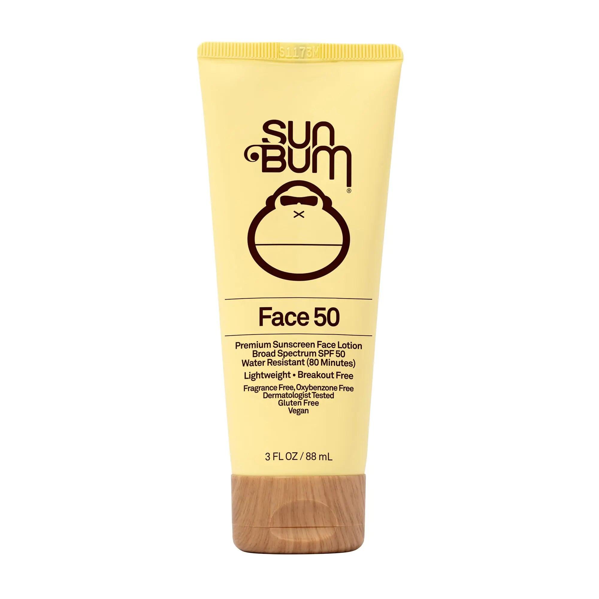 Sun Bum Original SPF 50 Sunscreen Face Lotion | Vegan Broad Spectrum with Vitamin E, 3 oz 3 Fl Oz (Pack of 1) - Evallys.com # #