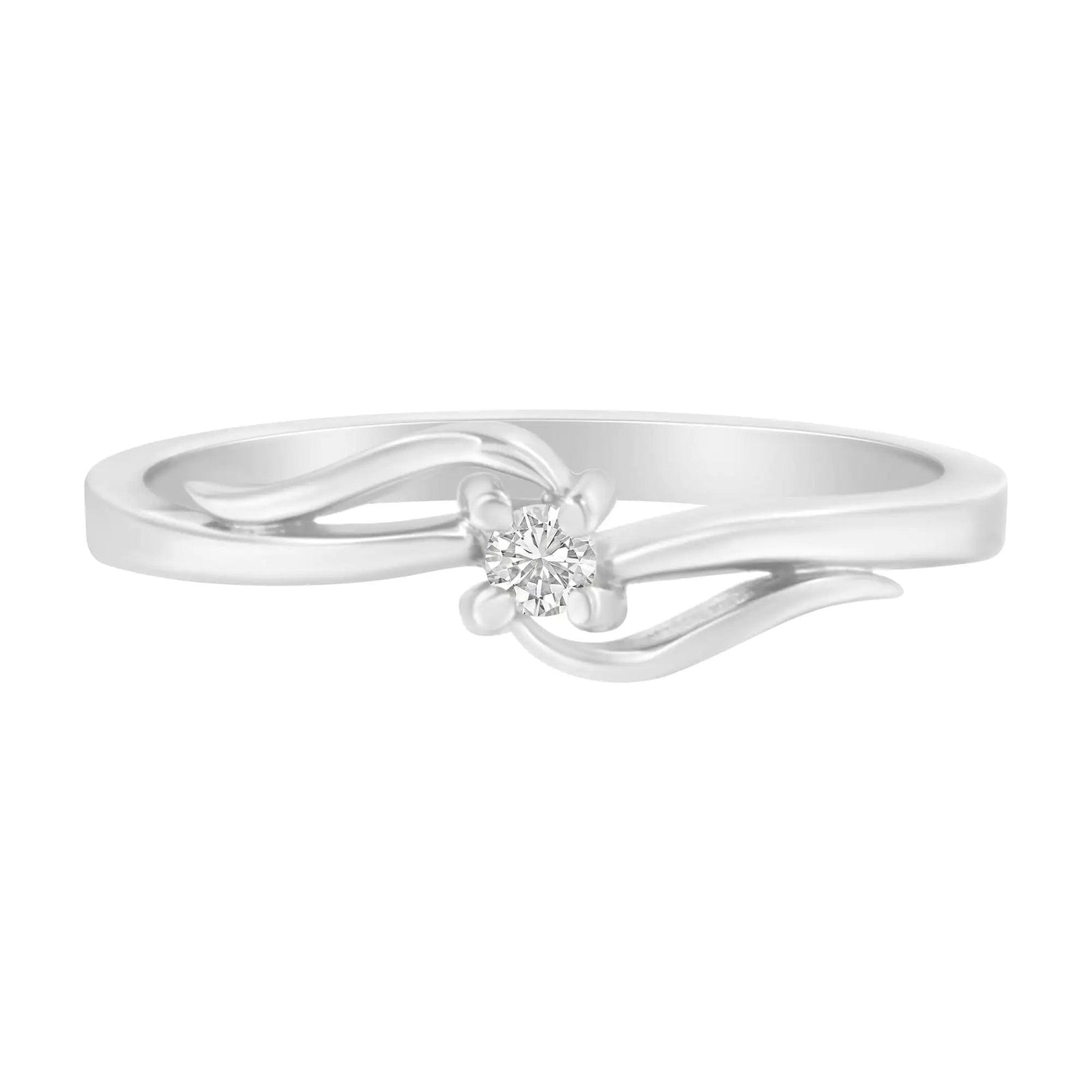 10K Gold Diamond Promise Ring (1/20 Cttw, H-I Color, I1-I2 Clarity) - Evallys.com # #