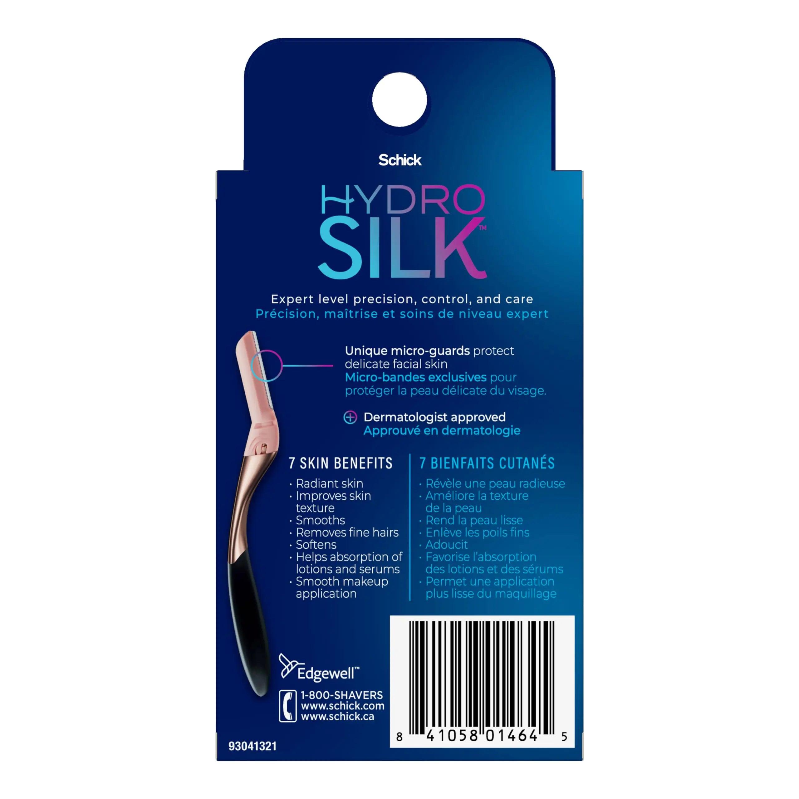 Schick Hydro Silk Dermaplaning Wand Refill Blades, 3ct Dermaplane Blades | Microblades for Face, Hydro Silk Dermaplaning Refills, Hydro Silk Razor Refills, Dermaplaning Tool Blade Refills, 3ct 3 Count Refills - Evallys.com # #