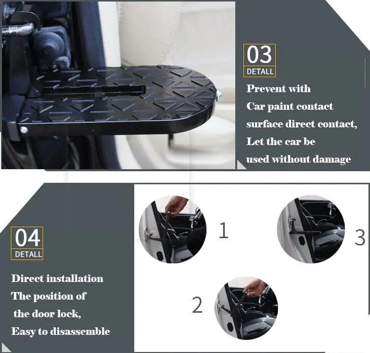 Multifunction Foldable Car Roof Rack Step - Evallys.com # #