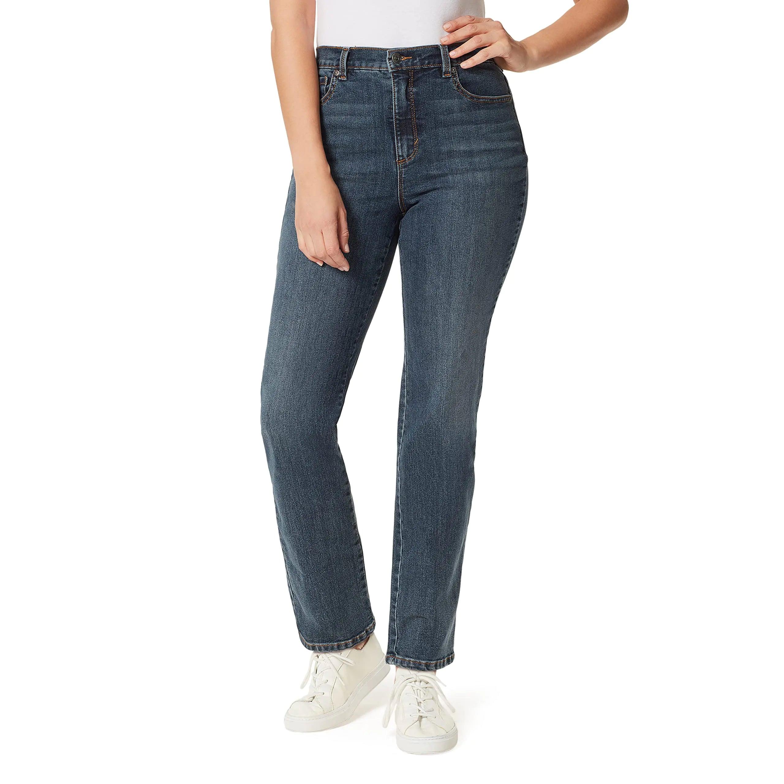 Gloria Vanderbilt Women's Classic Tapered Amanda Jeans Standard 6 Long Oregon Whiskers - Evallys.com # #