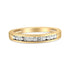 IGI Certified 1/4 Cttw Diamond 10K Yellow Gold Channel Set Band Style Ring (J-K Color, I2-I3 Clarity) - Evallys.com # #