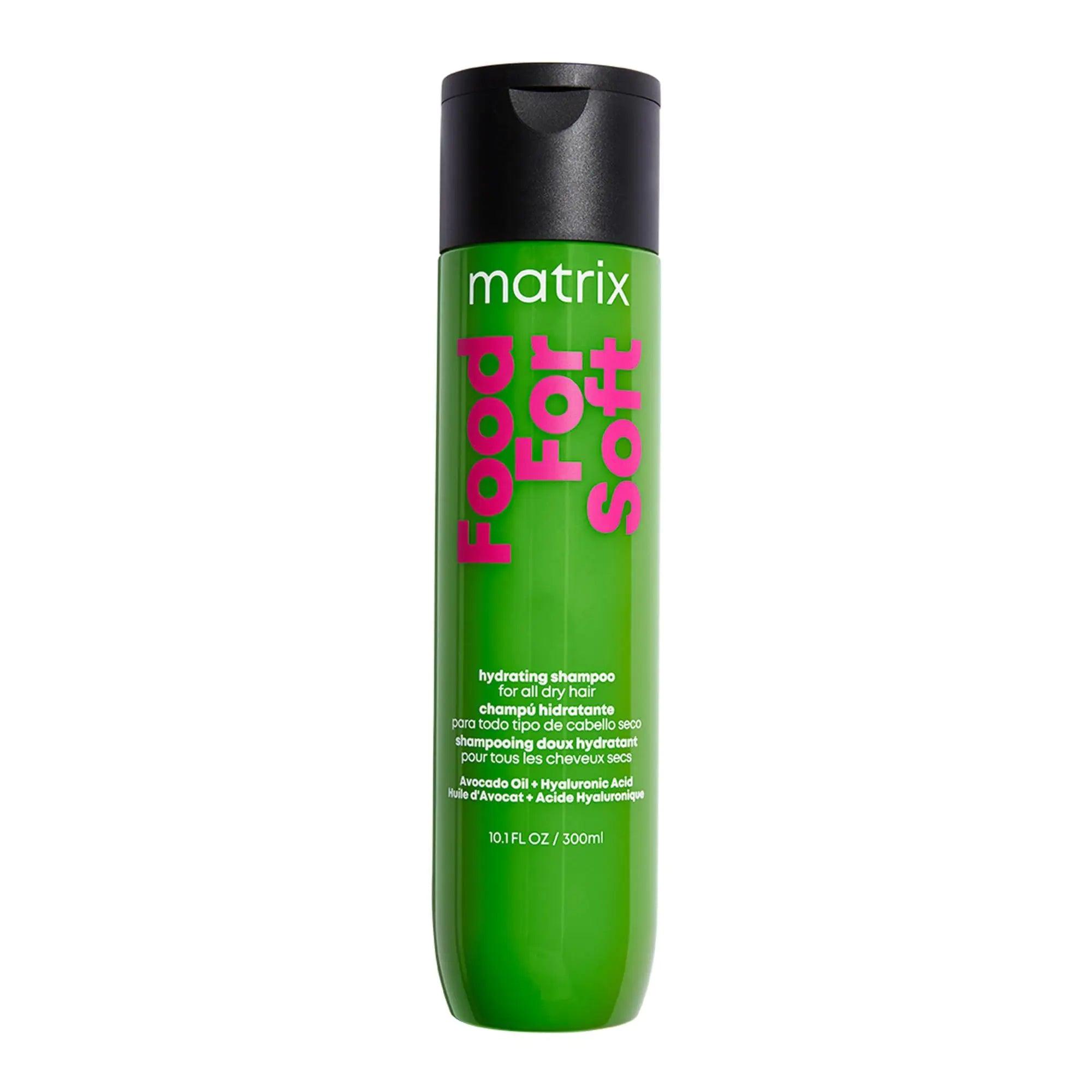 Matrix Food For Soft Shampoo | Hydrating Shampoo for Dry & Brittle Hair | Moisturizes, Softens, & Smooths | With Avocado Oil & Hyaluronic Acid | Suitable for Color Treated Hair | Vegan 10.14 Fl Oz (Pack of 1) - Evallys.com # #