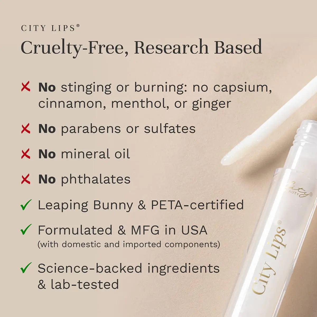 City Beauty City Lips Clear - Plumping Lip Gloss - Hydrate & Volumize - High Shine Lip Plumper - Hyaluronic Acid & Peptides Visibly Smooth Lip Wrinkles - Cruelty-Free - Evallys.com # #