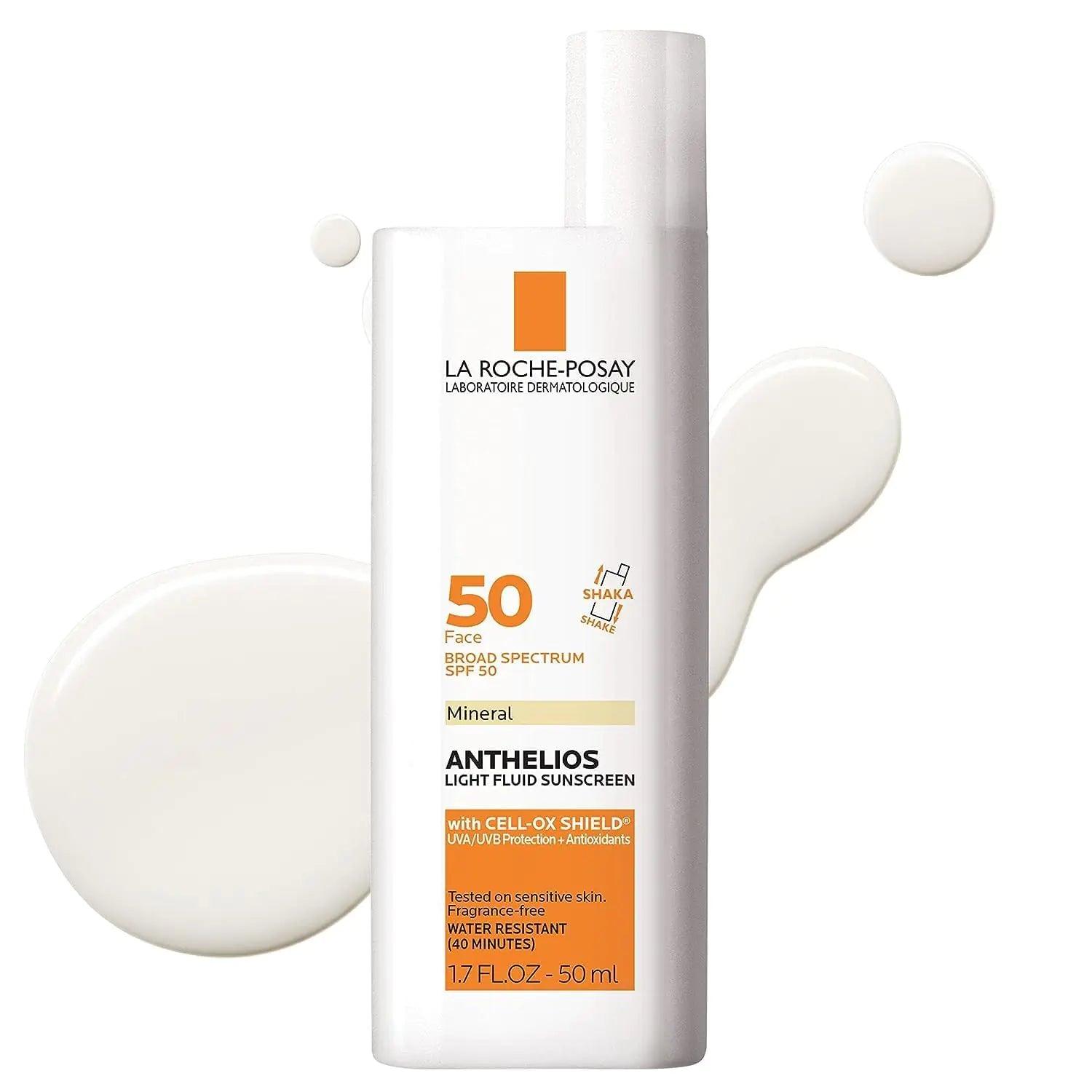 La Roche-Posay Anthelios Tinted Sunscreen SPF 40+ | Broad Spectrum SPF + Antioxidants | Titanium Dioxide & Zinc Oxide Sunscreen | 4 Flexible Shades With No White Cast | Oil Free & Oxybenzone Free 1.7 Fl Oz (Pack of 1) - Evallys.com # #