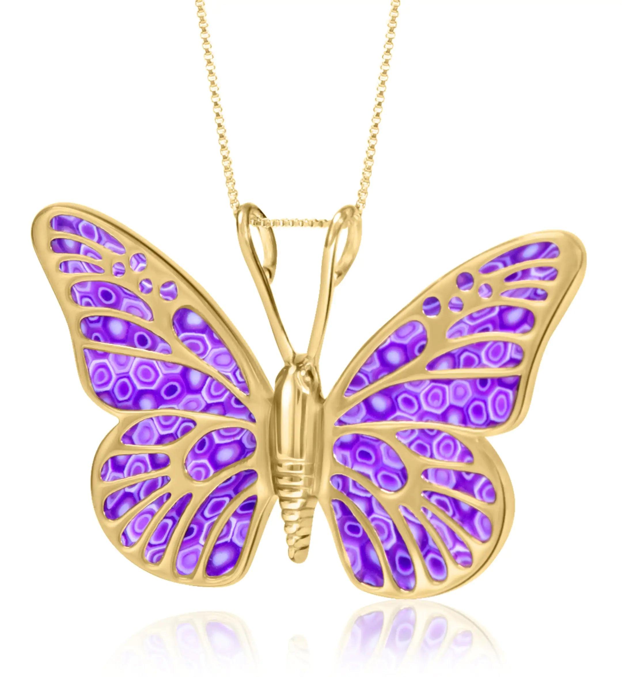 Handcrafted Butterfly Necklace - Evallys.com # #