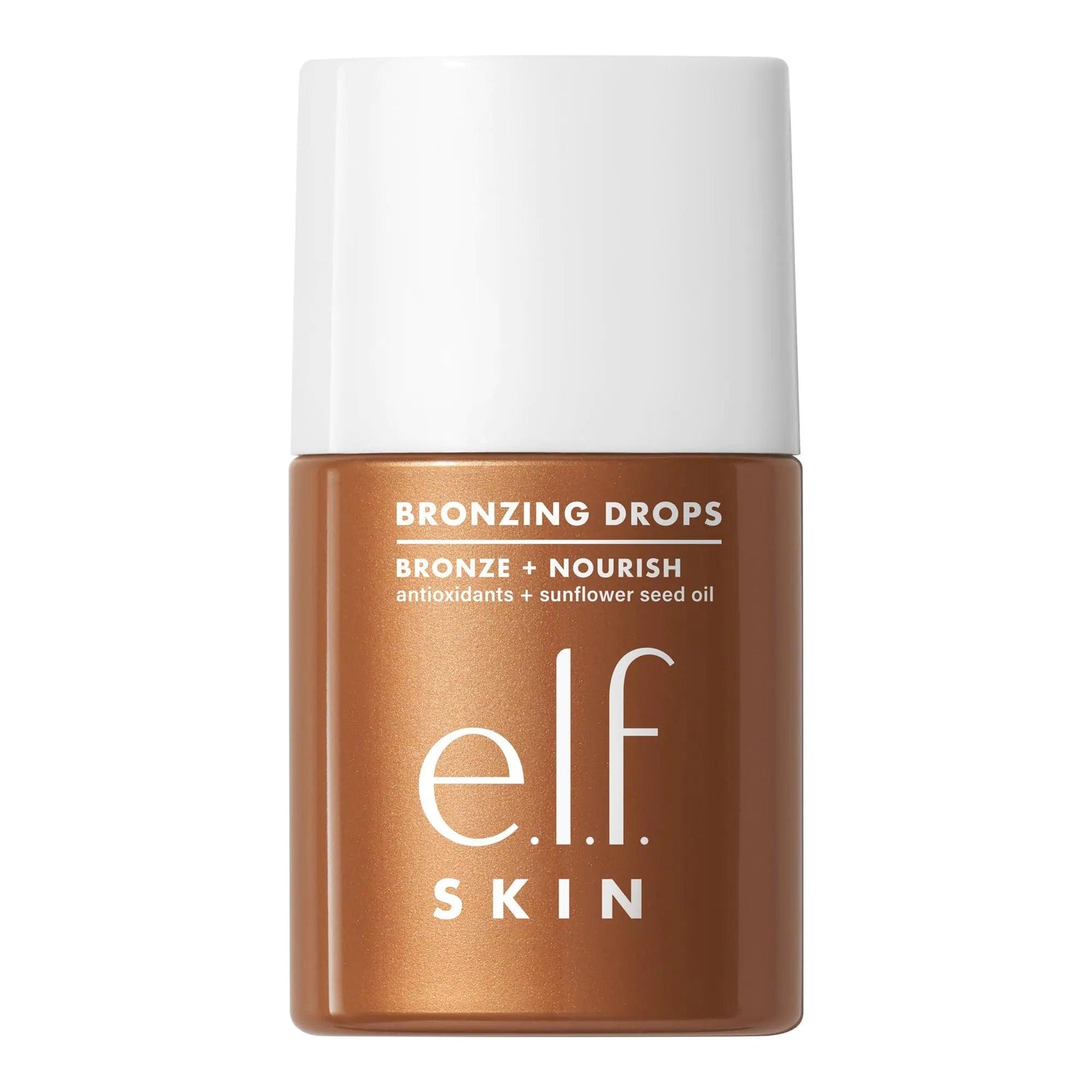 e.l.f. SKIN Bronzing Drops, Liquid Bronzer For Face & Skin, Creates A Sun-Kissed Glow, Infused With Vitamin E, Vegan & Cruelty-Free, Copper Gold - Evallys.com # #