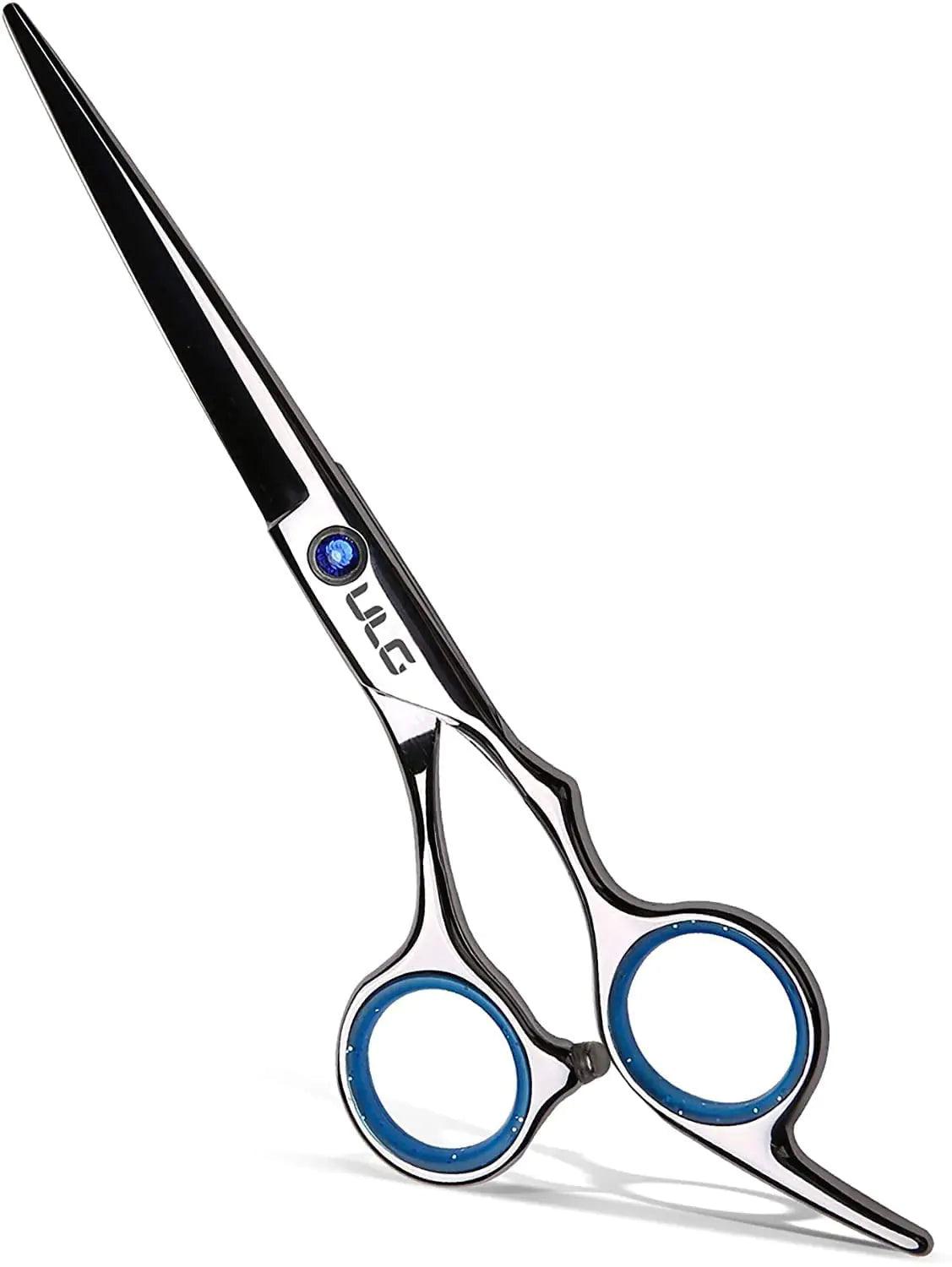 Hair Cutting Scissors, ULG Professional Hair Scissors 6.5 inch Right-Hand Razor Edge Barber Scissors Salon Hair Cutting Shears Made of Japanese Stainless Steel, Hand Sharpened Pink - Evallys.com # #