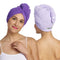 Turbie Twist Microfiber Hair Towel Wrap - for Women, Men & Kids - Travel & Bathroom Essential - Quick Dry Hair Turban for Curly, Long & Thick Hair - 2 Pack (Dark Purple, Light Purple) Dark Purple, Light Purple 1 - Evallys.com # #