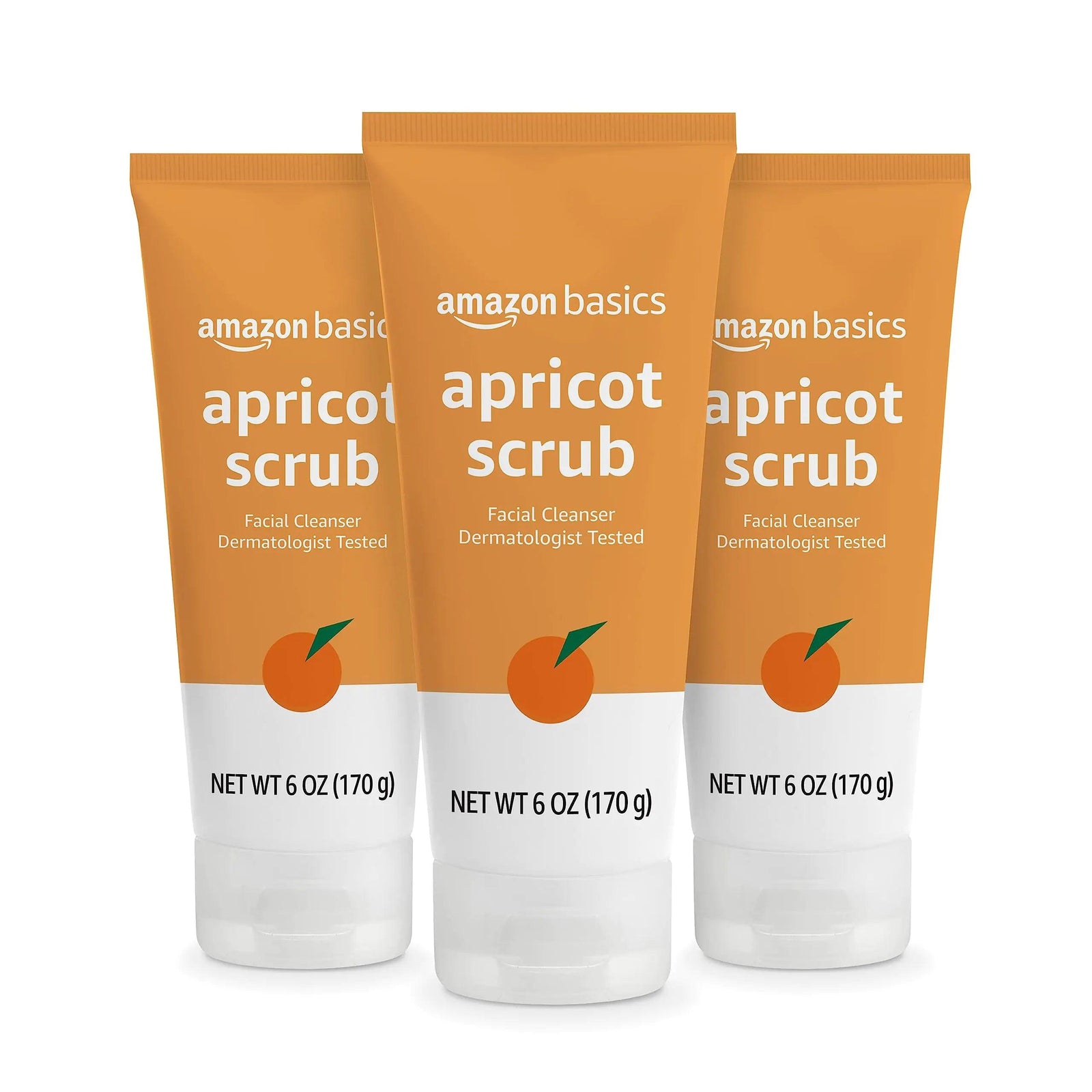 Amazon Basics Apricot Scrub Facial Cleanser, 6 Ounce (Previously Solimo) 6 Ounce (Pack of 1) - Evallys.com # #