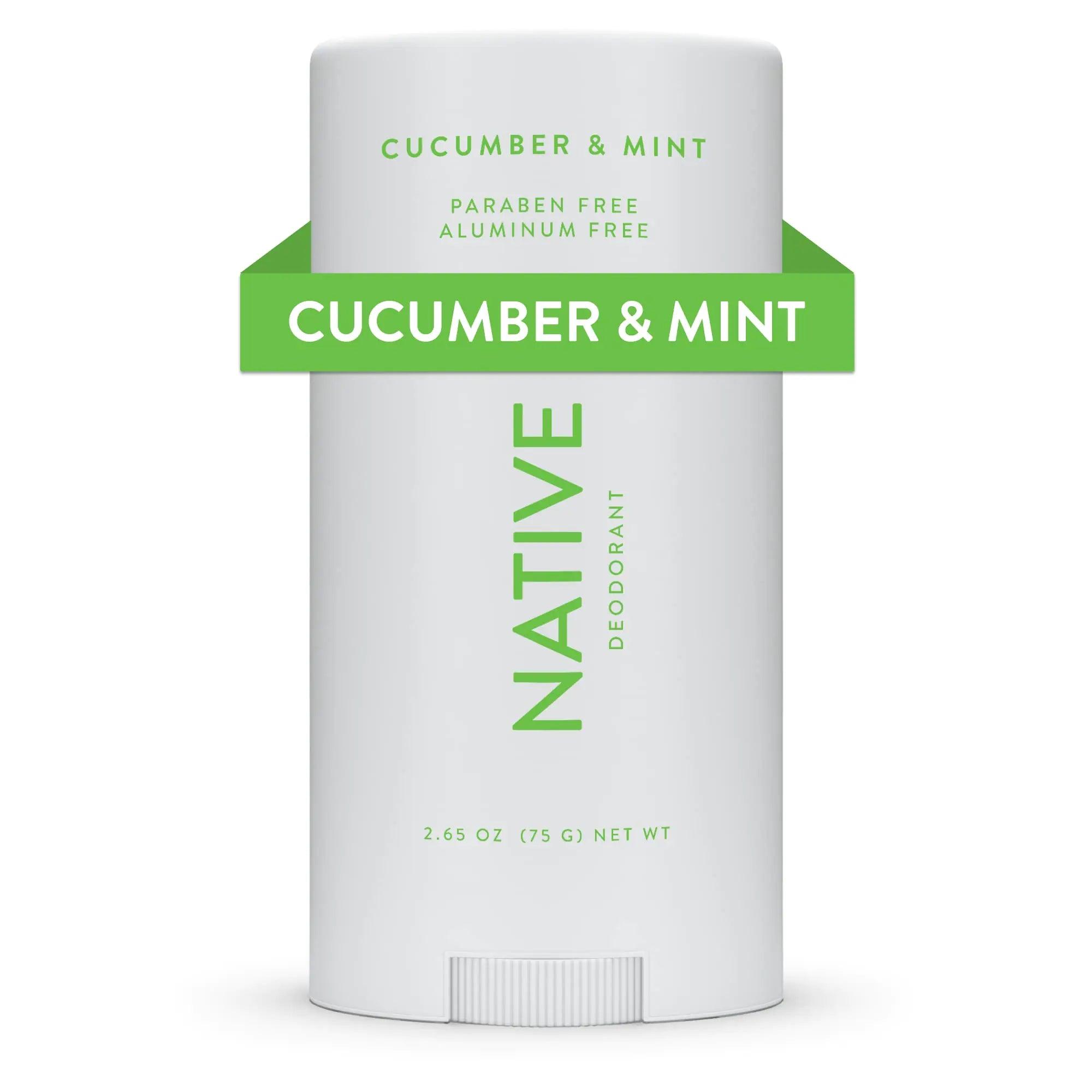 Native Deodorant Contains Naturally Derived Ingredients, 72 Hour Odor Control | Deodorant for Women and Men, Aluminum Free with Baking Soda, Coconut Oil and Shea Butter | Cucumber & Mint - Evallys.com # #