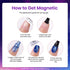 Beetles 6 Colors Summer Neon Cat Eye Gel Nail Polish Kit with Double-ended Magnet, Bright Orange Blue Green Purple Holographic Glitter Magic Spells Soak Off UV Led Gel Nail Polish Set Nail Art 0 - 6 Colors Cat Eyes Magic Spells - Evallys.com # #