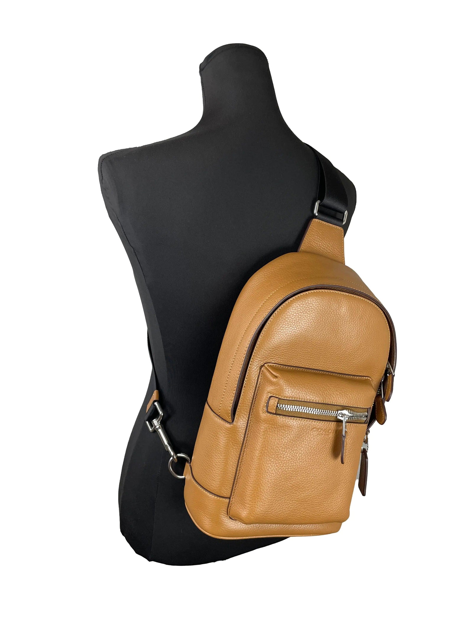 Coach (2540) West Pebbled Leather Sling Backpack Bag - Evallys.com # #