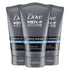 DOVE MEN + CARE Face Wash Hydrate Plus Skin Care, 5 Oz, (Pack of 3) Fragranced 5 Ounce (Pack of 3) - Evallys.com # #