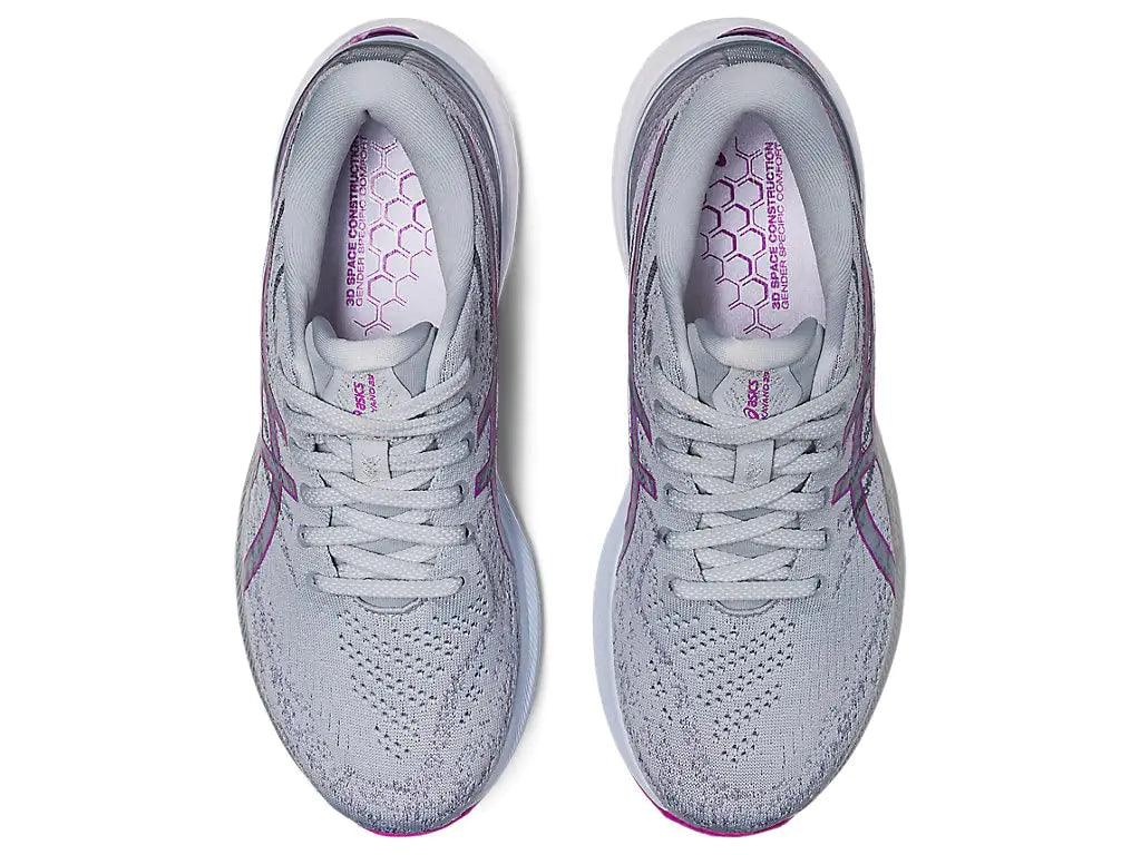 ASICS Women's Gel-Kayano 29 9.5 Wide Piedmont Grey/Orchid - Evallys.com # #