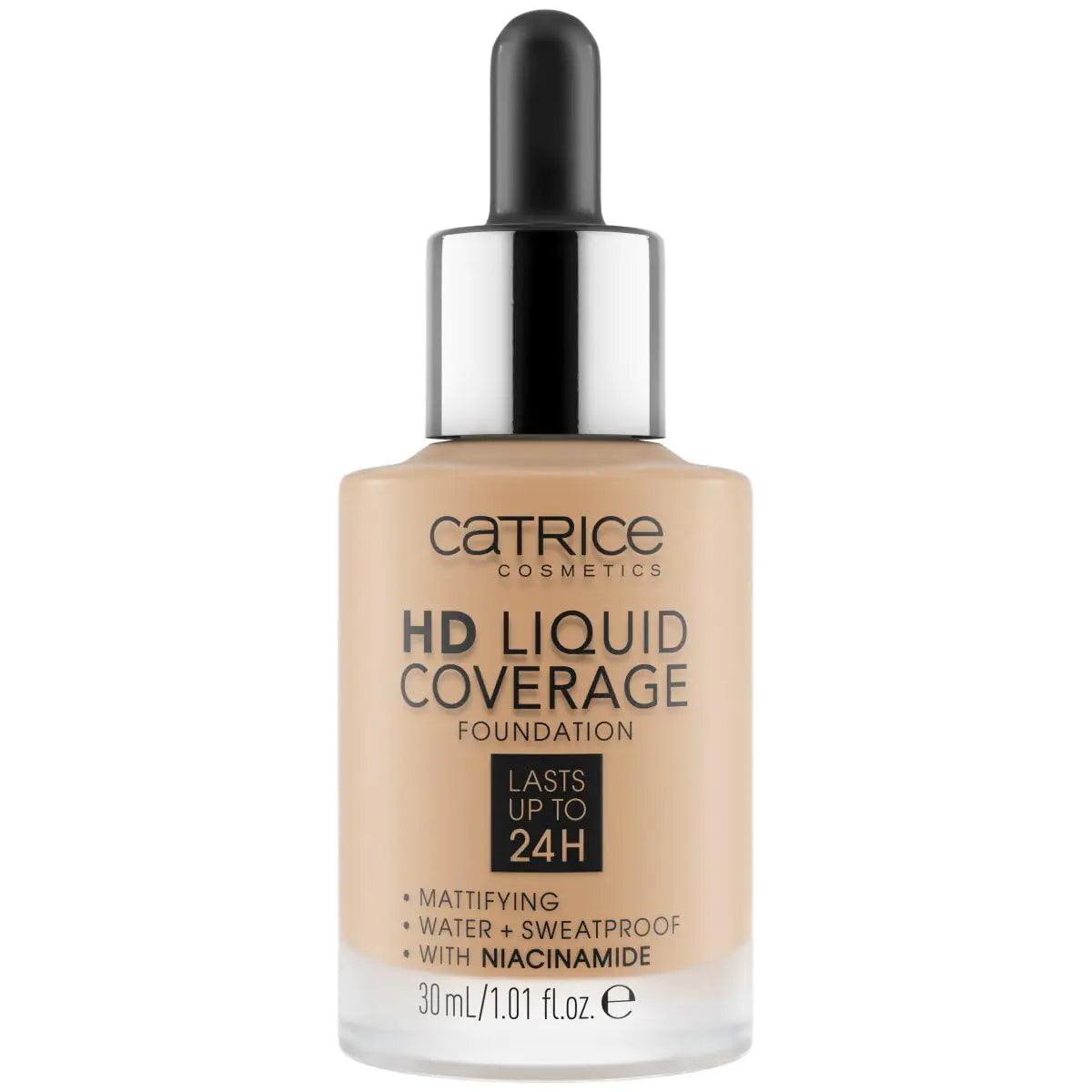 Catrice | HD Liquid Coverage Foundation | High & Natural Coverage | Vegan & Cruelty Free (032 | Nude Beige) 1.01 Fl Oz (Pack of 1) 032 | Nude Beige - Evallys.com # #