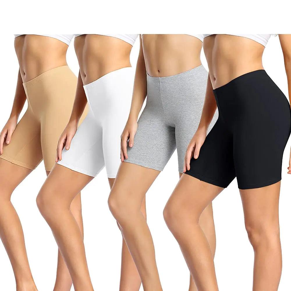 wirarpa Women's Cotton Boy Shorts Underwear Anti Chafing Soft Biker Short Plus Boy Shorts Panties 4 Pack Small 00-multicolor41-4 Pack - Evallys.com # #