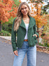 AUTOMET Womens Faux Leather Jackets Suede Fall Fashion 2024 Outfits Winter Clothes Open Front Cropped Coat Outwear Small Green - Evallys.com # #