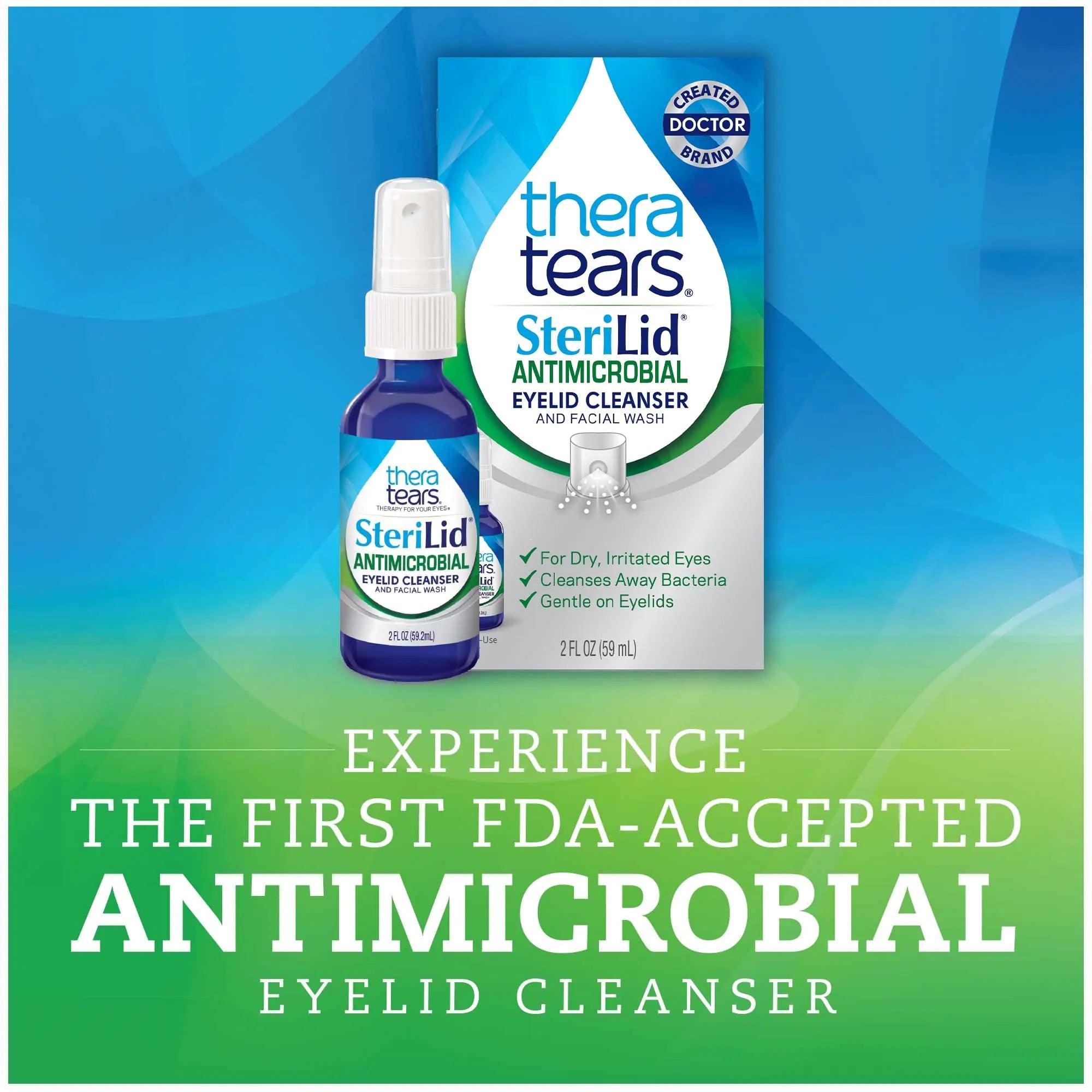 TheraTears SteriLid Eyelid Cleanser and Face Wash, for irritated eyes, 2 fl oz Spray 2 Ounce Cleanser - Evallys.com # #