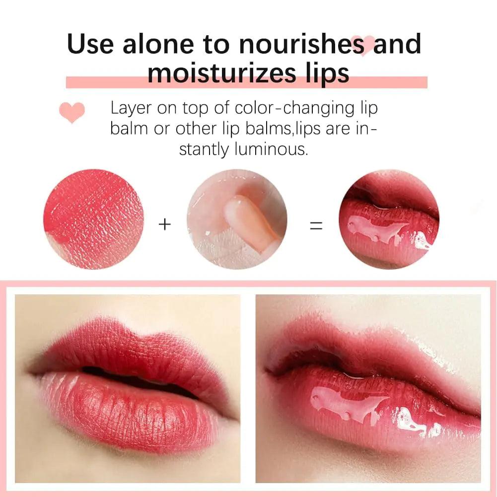 Hydrating Lip Glow Oil, Moisturizing Lip Glow Oil, Lip Plumper Gloss, Transparent Lip Gloss, Lip Oil, Plumping Lip Oil, Lip Balm, Tinted Lip Balm Lip Care Green apple - Evallys.com # #