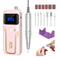 Portable Nail Drill Professional 35000 RPM, Rechargeable Electric Nail File Machine E File for Acrylic Nails Gel Polishing Removing, Cordless Efile with Bits Kit for Manicure Salon Home, Pink - Evallys.com # #
