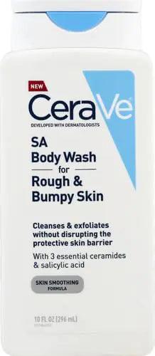 CeraVe Body Wash with Salicylic Acid | Fragrance Free Body Wash to Exfoliate Rough and Bumpy Skin | Allergy Tested | 10 Ounce SA Body Wash - Evallys.com # #