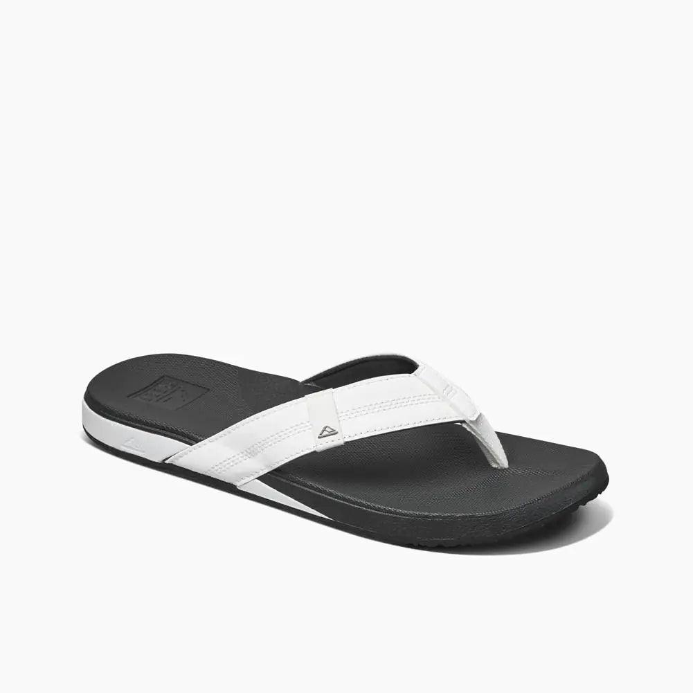 REEF Cushion Phantom Men's Flip Flop, Ultra Soft Cushion Footbed 12 White/Charcoal - Evallys.com # #