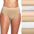 Hanes womens High-waisted Briefs Panties Pack, Lightweight Moisture-wicking Underwear, 6-pack 9 Taupe/Wht/Lt Buff/Nude/Nude Hthr/Dot Prt - Evallys.com # #