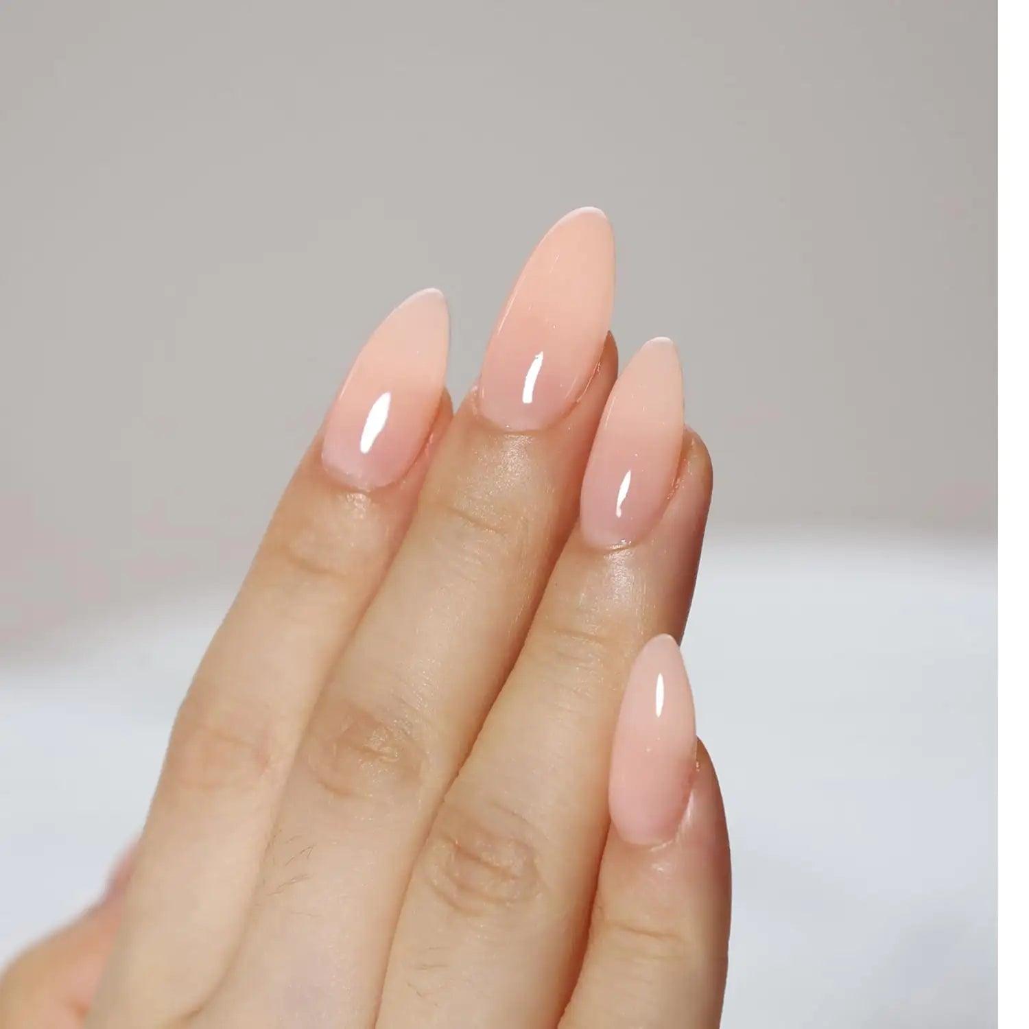 FZANEST Natural Nude Builder Gel For Nails,15ml Builder Base Jelly Color Gel Nail Polish In A Bottle,Rubber Base Coat Gel Polish,Brush On Builder Extension Gel Soak Off French Manicure Cover Nude - Evallys.com # #