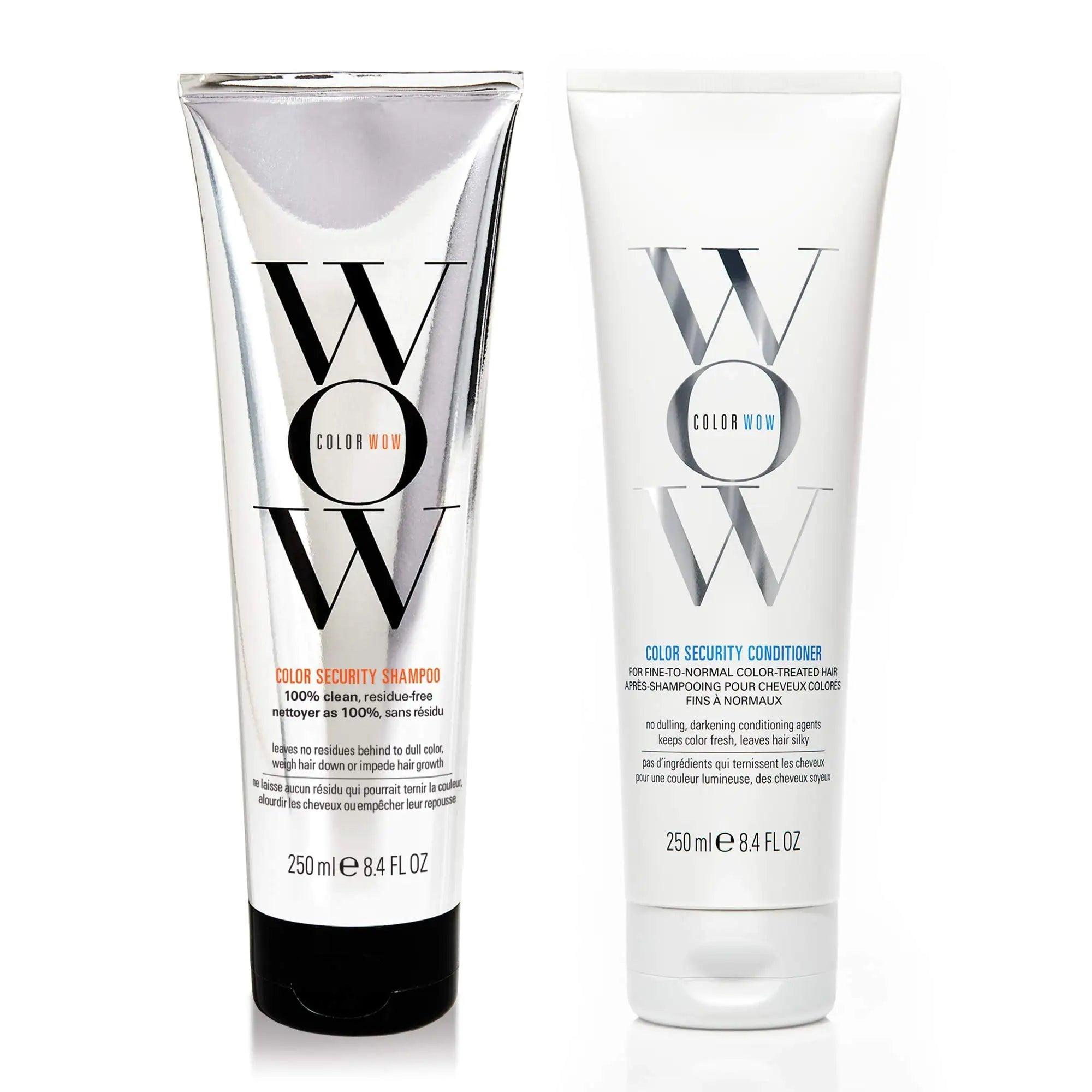 COLOR WOW Color Security Shampoo and Conditioner Duo Set – for Fine to Normal Hair | Cruelty-Free, Vegan | Achieve Super Glossy, Hydrated Hair - Evallys.com # #