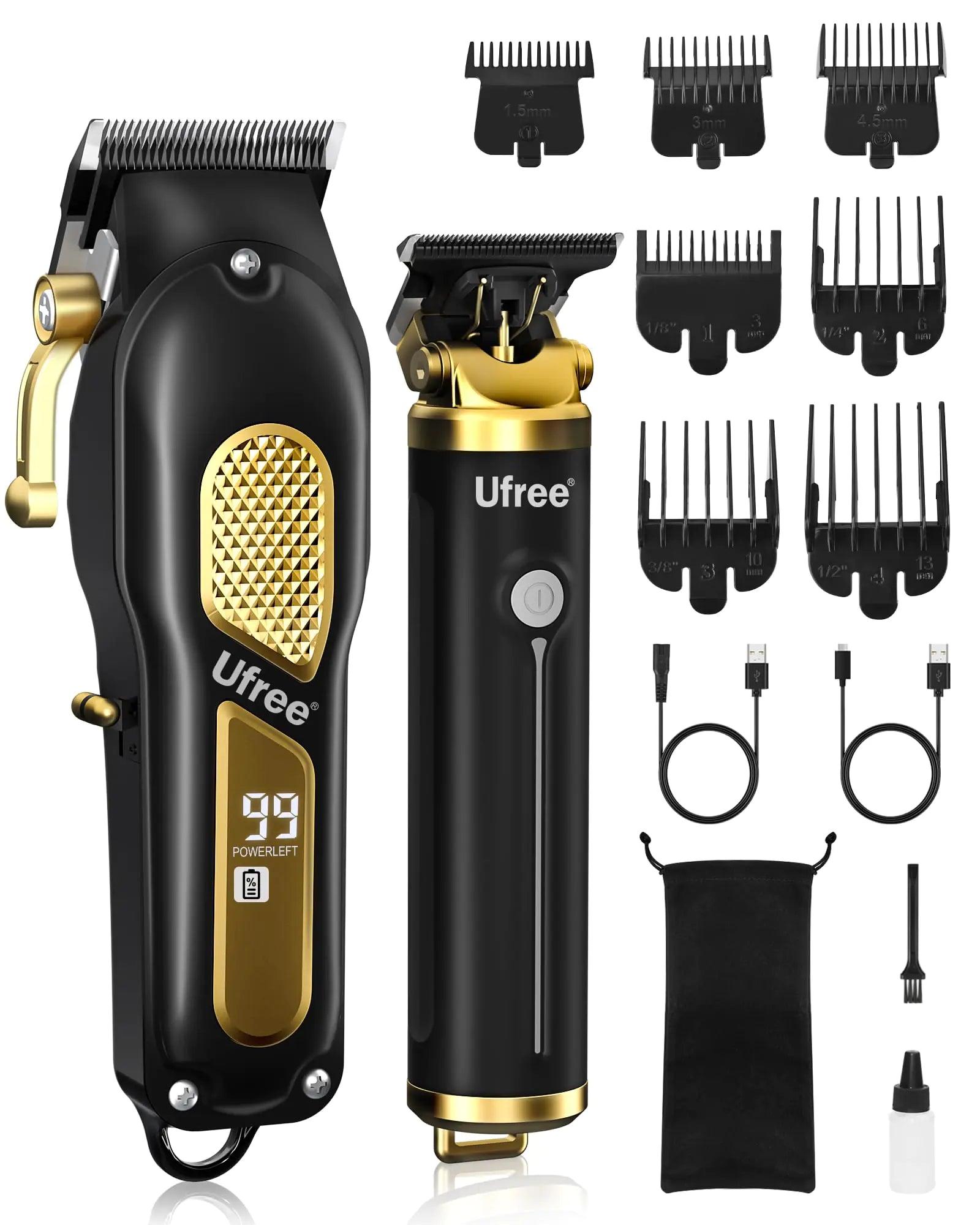 Ufree Hair Clippers for Men, Professional Clippers and Trimmers Set, Cordless Clippers for Hair Cutting, Beard Trimmer, Barber Clippers, Rechargeable Electric Shaver, Gifts for Men - Evallys.com # #