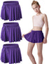 3 Pack Girls Flowy Shorts with Spandex Liner 2-in-1 Youth Butterfly Skirts for Fitness, Running, Sports Medium Purple - Evallys.com # #