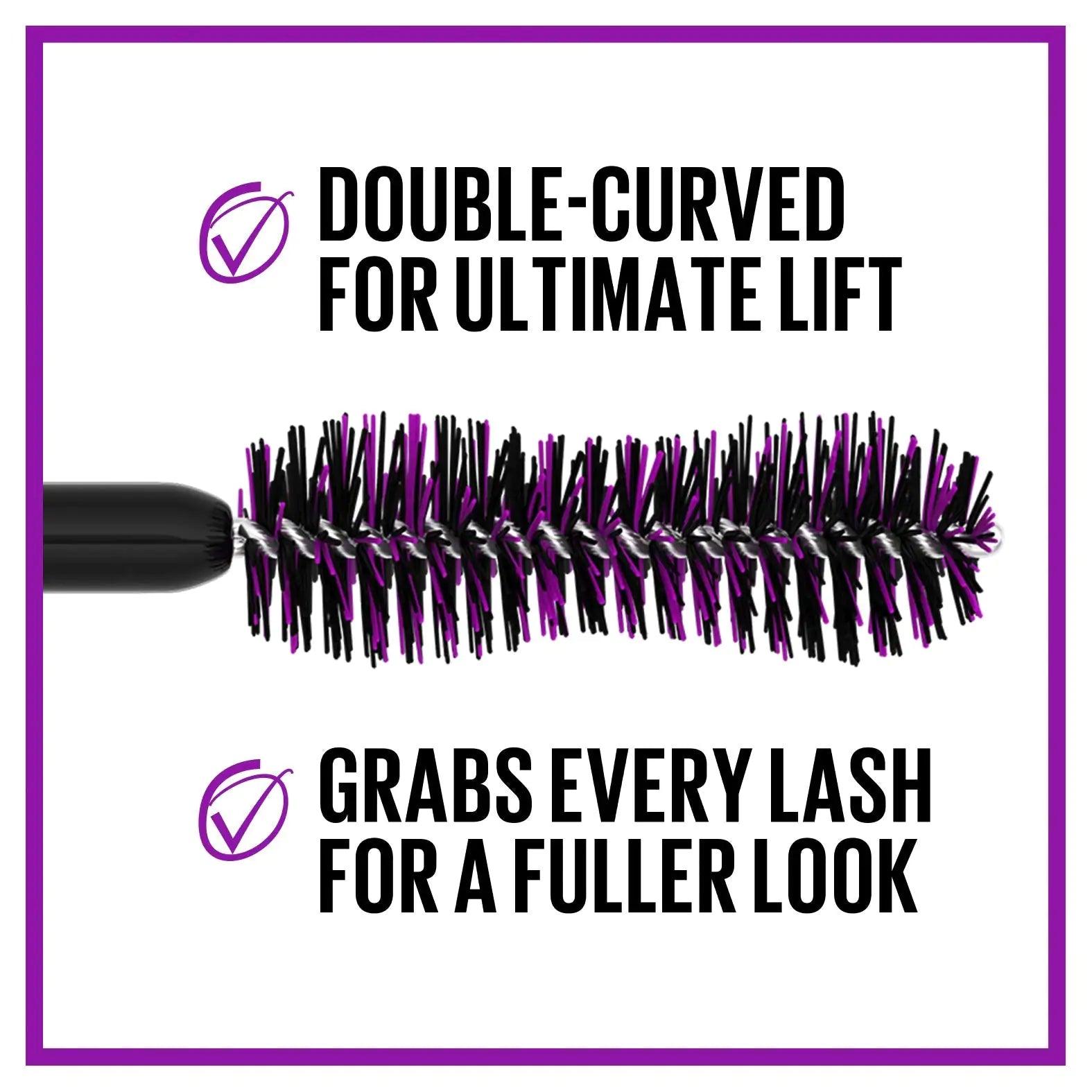 Maybelline The Falsies Lash Lift Washable Mascara Volumizing, Lengthening, Lifting, Curling, Multiplying, Eye Makeup, Ultra Black, 1 Count - Evallys.com # #