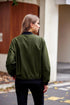 Zeagoo Women's Bomber Jacket Casual Coat Zip Up Outerwear Windbreaker with Pockets S-XXL Casual Jacket Large Army Green - Evallys.com # #