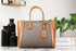 Michael Kors Kali Medium Brown Pale Gold Signature PVC Satchel iPad Case Handbag - Evallys.com # #