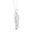 .925 Sterling Silver 3/4 Cttw Round and Baguette-Cut Diamond Open Heart 18" Pendant Necklace (I-J Color, I2-I3 Clarity) - Evallys.com # #