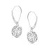 .925 Sterling Silver 3/4 cttw Lab Grown Diamond Cluster Dangle Earring (F-G Color, VS2-SI1 Clarity) - Evallys.com # #