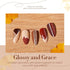 modelones Nail Polish Set, Fall Winter 6 Colors Nail Polish Kit Gold Glitter Brown Quick Dry Nail Polish Manicure DIY Nail Art Salon Home Gift For Women A3 A-Fall Queen - Evallys.com # #